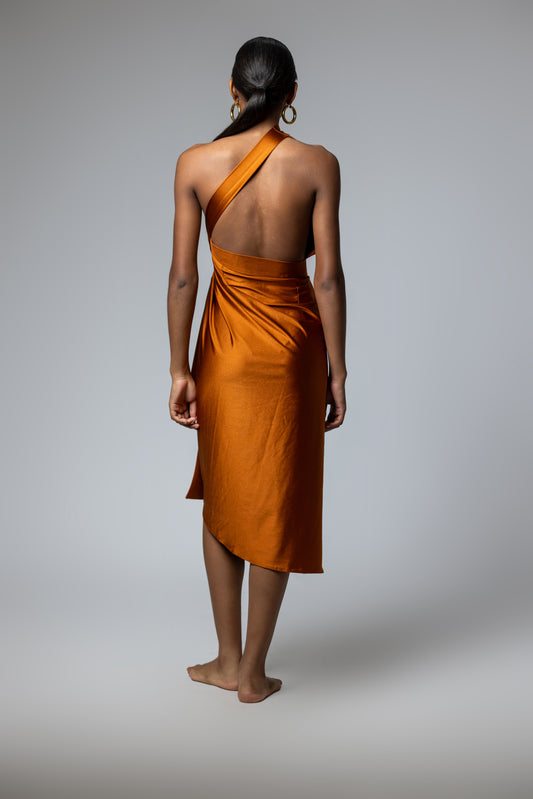 Ancient Copper Chamba Skirt (As a Dress)