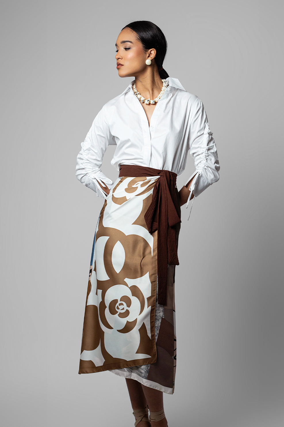 Golden Petal Chamba Skirt