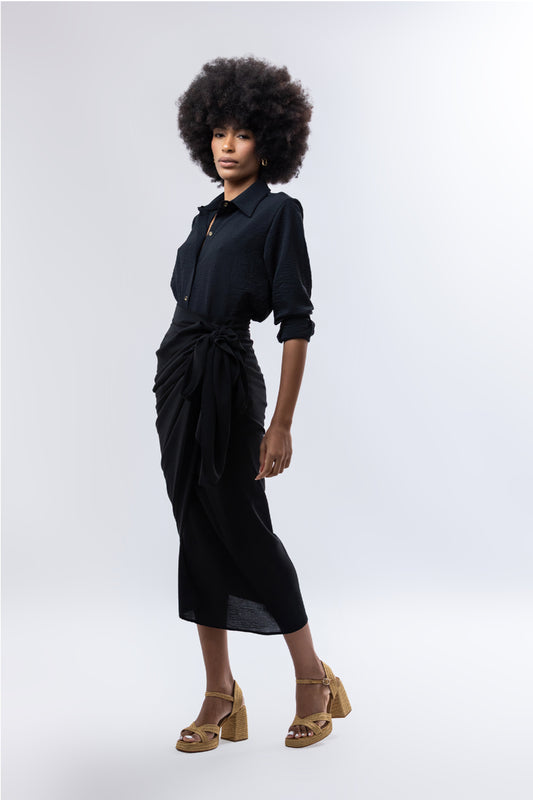Black Chamba + Rosa Shirt
