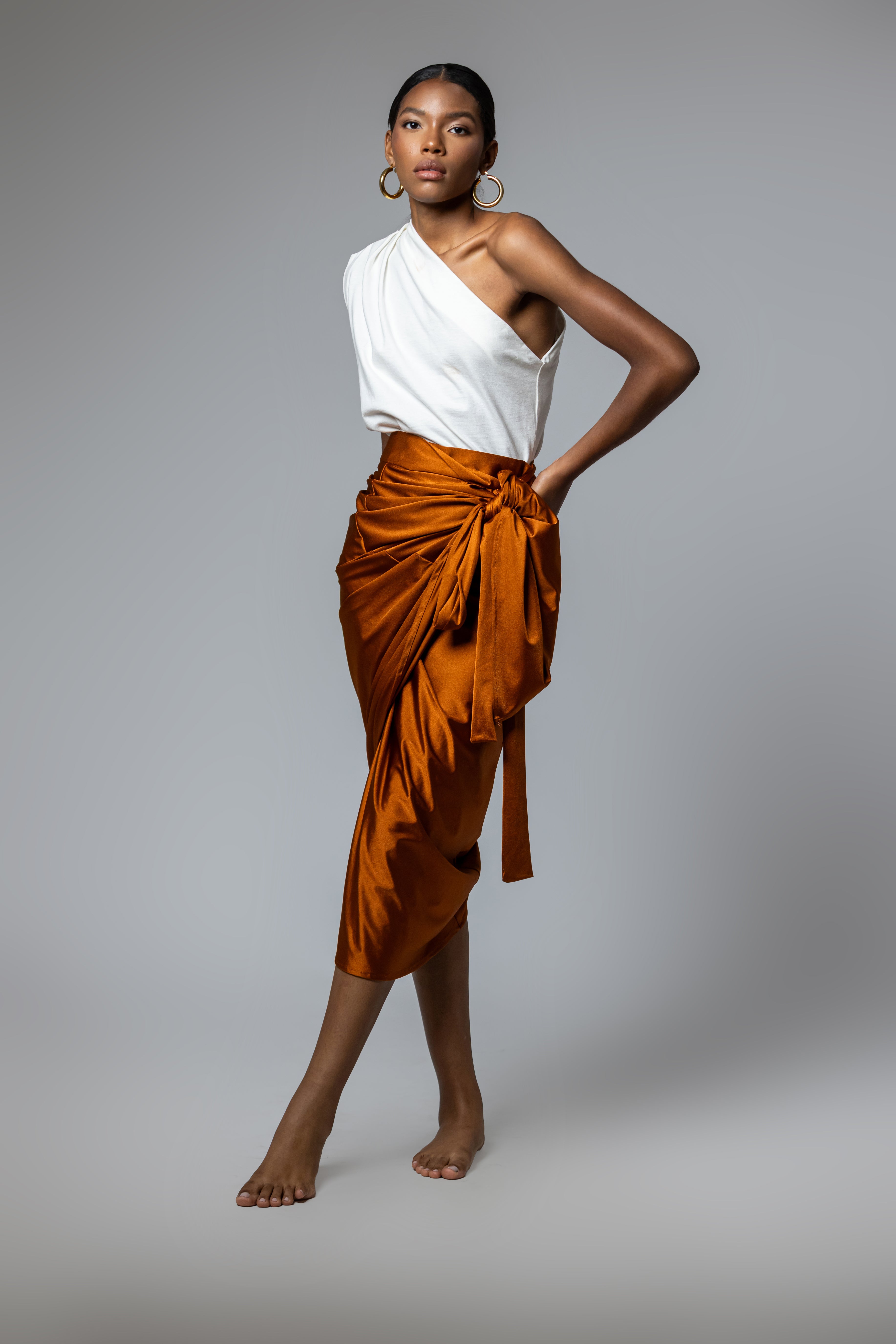 Ancient Copper Chamba Skirt