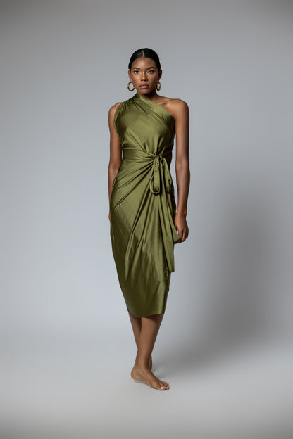 Olive Glow Chamba Skirt