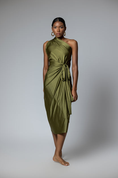 Olive Glow Chamba Skirt (As a dress)