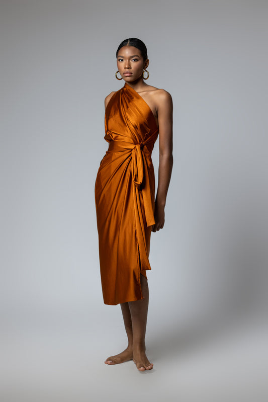 Ancient Copper Chamba Skirt (As a Dress)