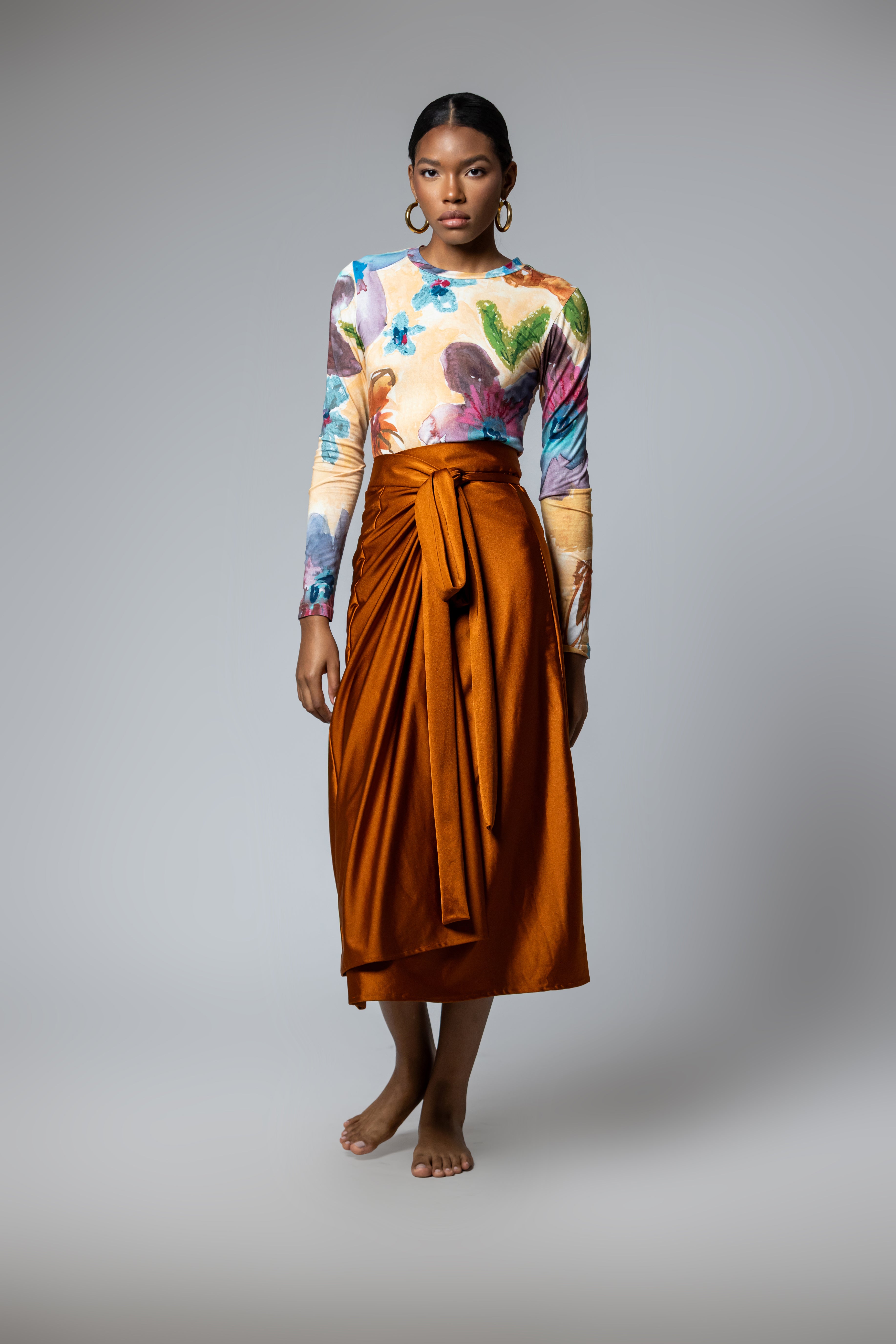 Ancient Copper Chamba Skirt