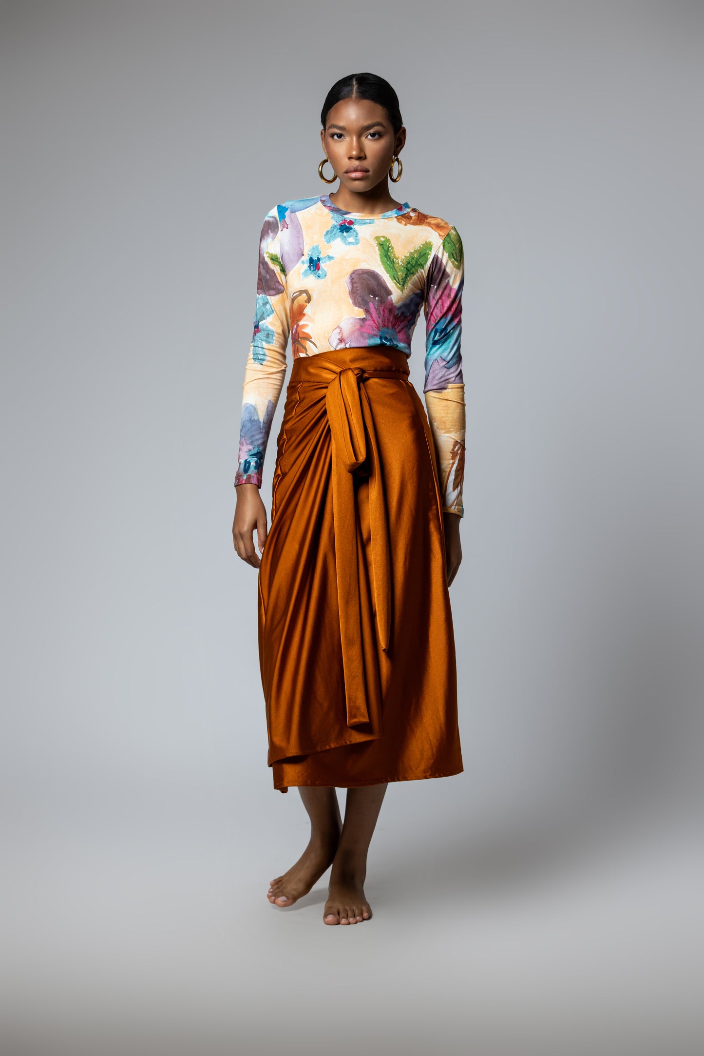 Ancient Copper Chamba Skirt