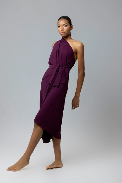 Deep Plum Chamba Skirt (As a dress)