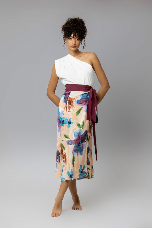 Morning Bloom Chamba Skirt