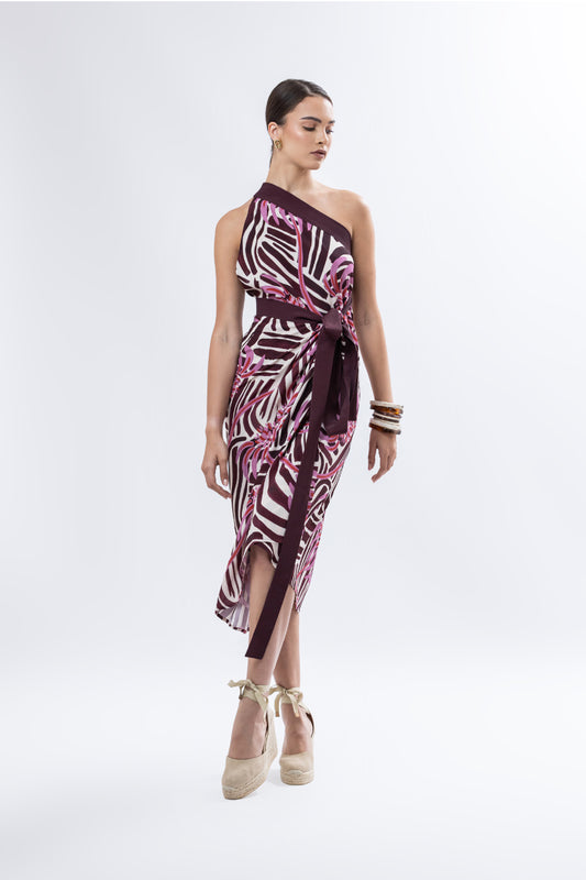 Merlot Flowers Chamba (As a dress)