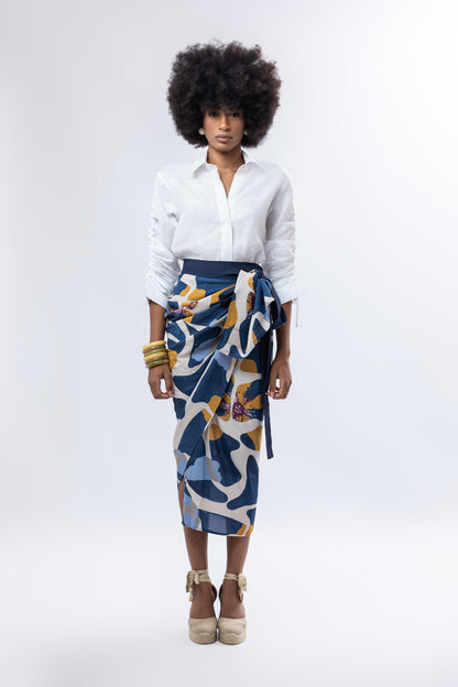 Blue Haze Chamba Skirt
