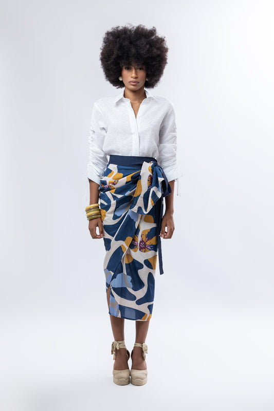 Blue Haze Chamba Skirt