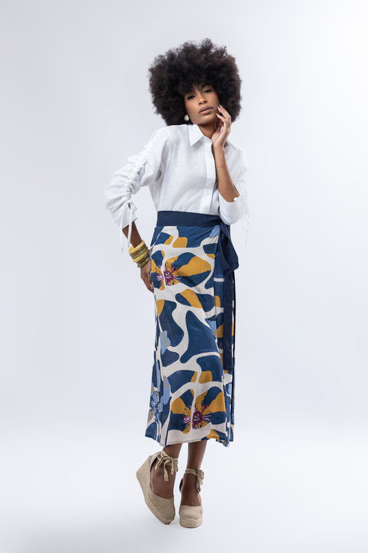 Blue Haze Chamba Skirt