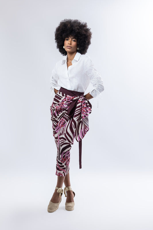 Merlot Chamba Skirt