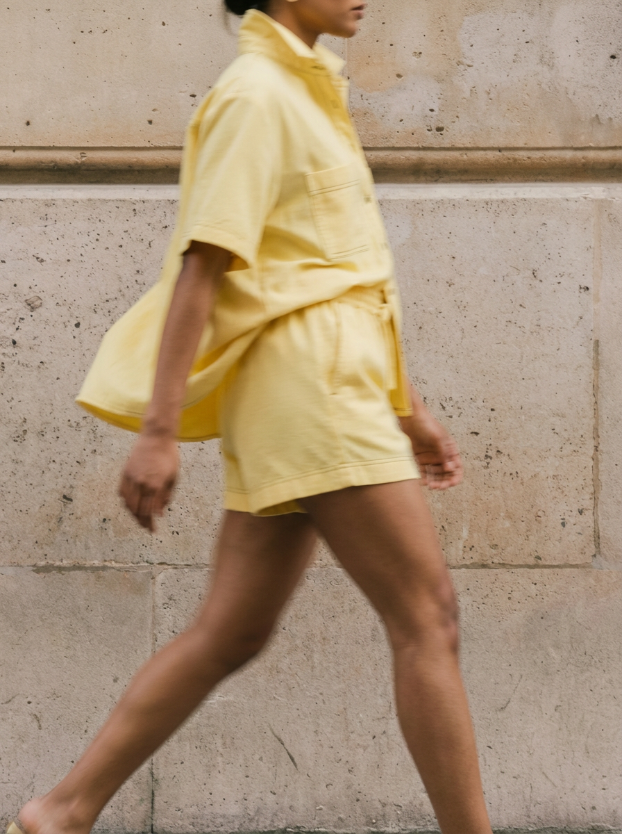 Butter Yellow Short Set
