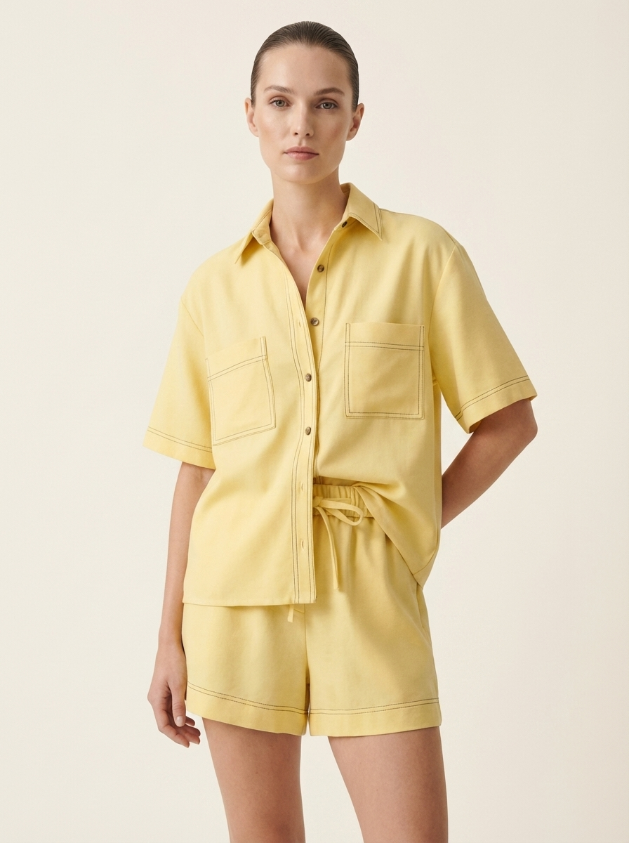 Butter Yellow Short Set