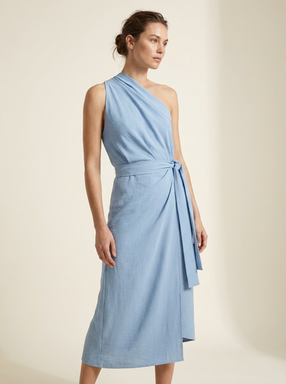 CHAMBA SKIRT - DRESS | MIST BLUE