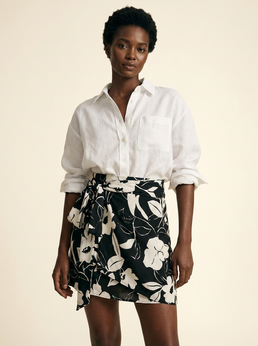 Noir Floral Mini Chamba