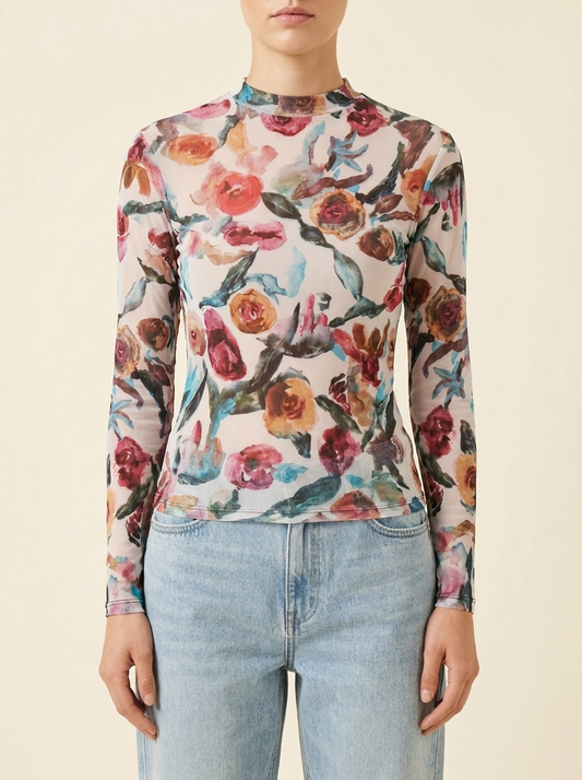 MESH LONG SLEEVE | ABSTRACT