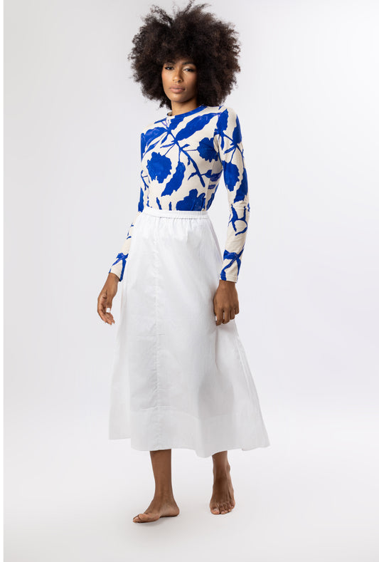 Isla White Skirt